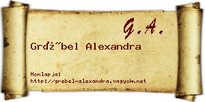 Grébel Alexandra névjegykártya