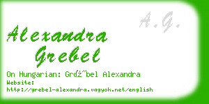 alexandra grebel business card